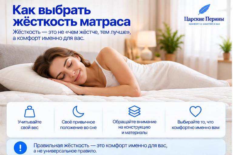 Как выбрать жёсткость матраса
